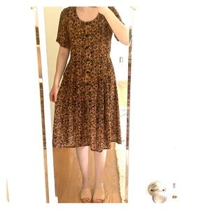 Vintage Floral Button Down Dress